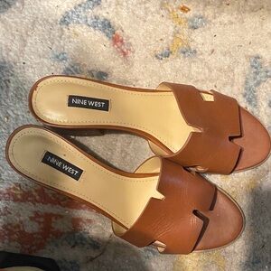 Nine West Tan Women's Mules